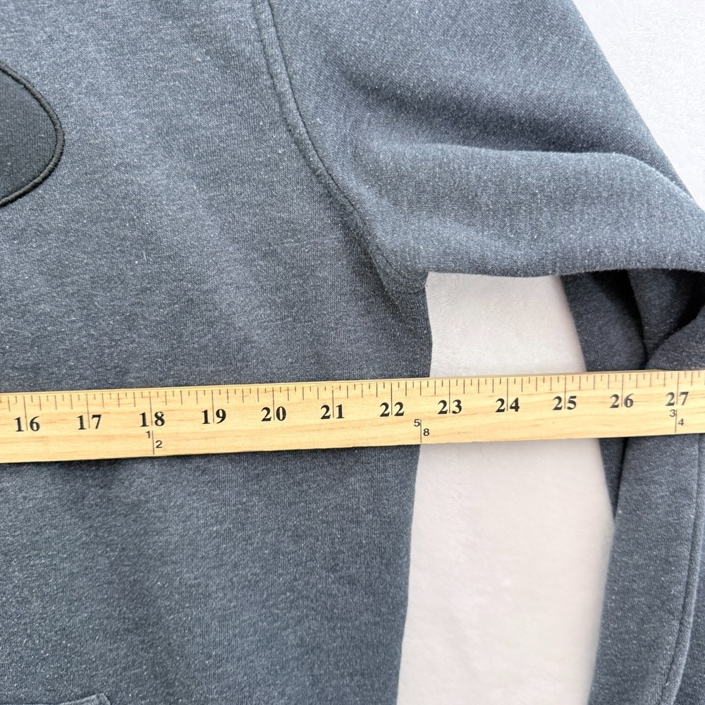 Oakley Hoodie Mens L Gray Sweatshirt Pullover Fleece Logo Embroidered - Picture 4 of 8